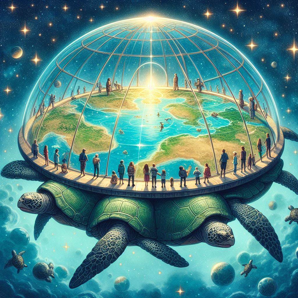 In mezzo al nulla su un disco!